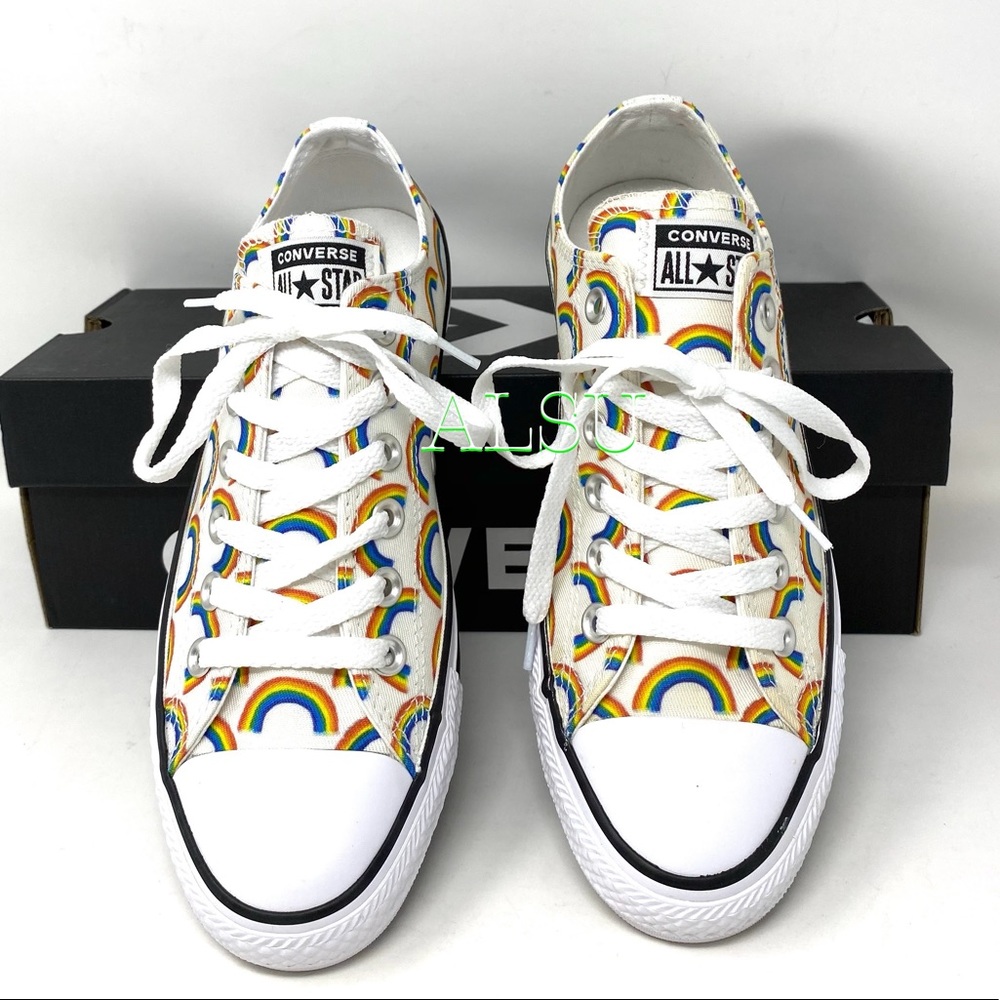 Converse Ctas Bright Rainbow 🌈 Canvas Low Women’s - Picture 2 of 10